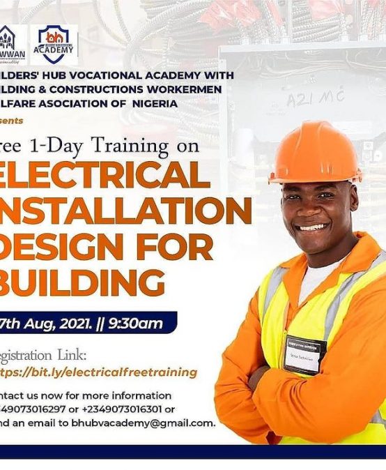 A – DAY FREE TRAINING ON ELECTRICAL INSTALLATION DESIGN FOR BUILDING IN LESS THAN 24HOURS!!